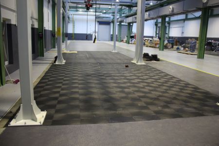 Vloeistofdichte PVC bedrijfsvloer